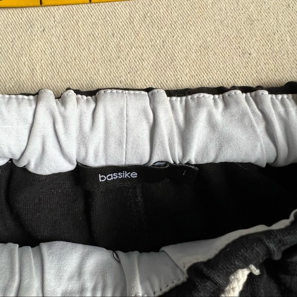 Cropped Cotton Bassike Pants with Tuxedo Banding - Picture 8 of 8